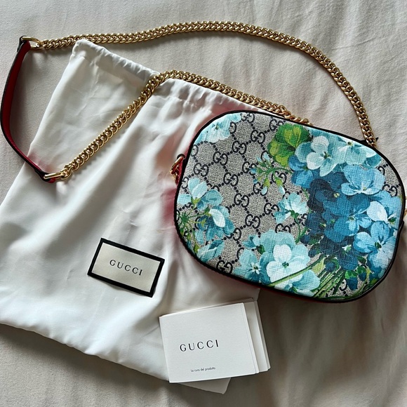 Authentic Gucci Bloom Blue/Red Crossbody - Picture 11 of 15